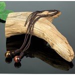 REVOLIA 2-3 Pcs Tiger Eyes Beads Necklace for Men Women Natural Stone Pendant Adjustable