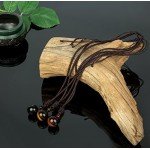 REVOLIA 2-3 Pcs Tiger Eyes Beads Necklace for Men Women Natural Stone Pendant Adjustable