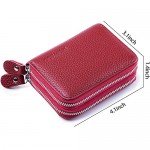 RFID Blocking Leather Wallet for Women,Excellent Women's Genuine Leather Credit Card Holder