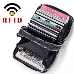RFID Blocking Leather Wallet for Women,Excellent Women's Genuine Leather Credit Card Holder