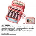 RFID Blocking Leather Wallet for Women,Excellent Women's Genuine Leather Credit Card Holder