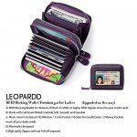 RFID Blocking Leather Wallet for Women,Excellent Women's Genuine Leather Credit Card Holder