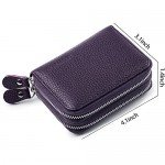 RFID Blocking Leather Wallet for Women,Excellent Women's Genuine Leather Credit Card Holder