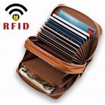 RFID Blocking Leather Wallet for Women,Excellent Women's Genuine Leather Credit Card Holder