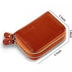 RFID Blocking Leather Wallet for Women,Excellent Women's Genuine Leather Credit Card Holder