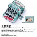 RFID Blocking Leather Wallet for Women,Excellent Women's Genuine Leather Credit Card Holder