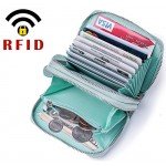 RFID Blocking Leather Wallet for Women,Excellent Women's Genuine Leather Credit Card Holder