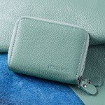 RFID Blocking Leather Wallet for Women,Excellent Women's Genuine Leather Credit Card Holder