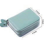 RFID Blocking Leather Wallet for Women,Excellent Women's Genuine Leather Credit Card Holder