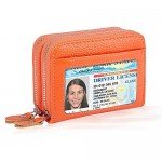 RFID Blocking Leather Wallet for Women,Excellent Women's Genuine Leather Credit Card Holder