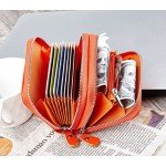 RFID Blocking Leather Wallet for Women,Excellent Women's Genuine Leather Credit Card Holder