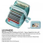 RFID Blocking Leather Wallet for Women,Excellent Women's Genuine Leather Credit Card Holder