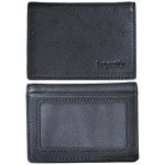 RFID Mens Slim Front Pocket Wallet Genuine Leather Bifold ID/Credit Card Holder