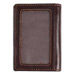 RFID Mens Slim Front Pocket Wallet Genuine Leather Bifold ID/Credit Card Holder