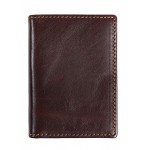 RFID Mens Slim Front Pocket Wallet Genuine Leather Bifold ID/Credit Card Holder