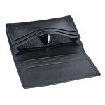 RFID Mens Slim Front Pocket Wallet Genuine Leather Bifold ID/Credit Card Holder
