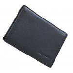 RFID Mens Slim Front Pocket Wallet Genuine Leather Bifold ID/Credit Card Holder