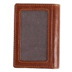 RFID Mens Slim Front Pocket Wallet Genuine Leather Bifold ID/Credit Card Holder