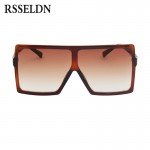 RSSELDN Oversized Sunglasses Women Big Frame Square Sun Glasses Men Brand Designer 2018 New Vintage Gradient Shades Eyewear 6547