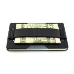 Radix One Black Steel - RFID Blocking Minimalist Front Pocket Ultra Thin Strong Wallet Money Clip
