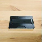 Radix One Black Steel - RFID Blocking Minimalist Front Pocket Ultra Thin Strong Wallet Money Clip