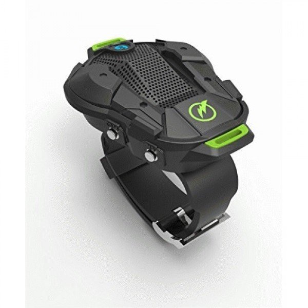 Re-Fuel Wireless Bluetooth Speaker - Ultra Portable Wearable Wrist Outdoor Audio Speaker - Shockproof and Waterproof Speaker (Black)