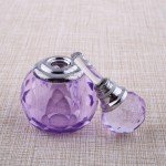 Retro Vintage Mini Empty Bottles Crystal Purple Lavender Cut Perfume Bottle Glass Bottle Refillable Gift Drop shipping