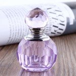 Retro Vintage Mini Empty Bottles Crystal Purple Lavender Cut Perfume Bottle Glass Bottle Refillable Gift Drop shipping