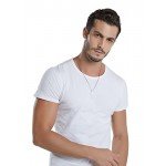 Reve Simple Stainless Steel Silver Tone Cross Pendant Chain Necklace for Men Women, 20’’-22’’