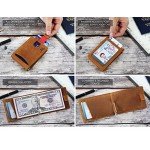 SERMAN BRANDS RFID Blocking Slim Bifold Genuine Leather Minimalist Front Pocket Wallets for Men with Money Clip SERMAN BRANDS RFID Blocking Slim Bifold Genuine Leather Minimalist Front Pocket Wallets for Men with Money Clip
