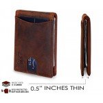 SERMAN BRANDS RFID Blocking Slim Bifold Genuine Leather Minimalist Front Pocket Wallets for Men with Money Clip SERMAN BRANDS RFID Blocking Slim Bifold Genuine Leather Minimalist Front Pocket Wallets for Men with Money Clip