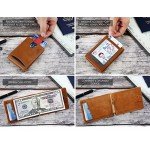 SERMAN BRANDS RFID Blocking Slim Bifold Genuine Leather Minimalist Front Pocket Wallets for Men with Money Clip SERMAN BRANDS RFID Blocking Slim Bifold Genuine Leather Minimalist Front Pocket Wallets for Men with Money Clip
