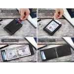 SERMAN BRANDS RFID Blocking Slim Bifold Genuine Leather Minimalist Front Pocket Wallets for Men with Money Clip SERMAN BRANDS RFID Blocking Slim Bifold Genuine Leather Minimalist Front Pocket Wallets for Men with Money Clip