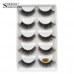 SHIDISHANGPIN 1 box mink eyelashes natural long 3d false eyelashes 3d mink lashes hand made makeup eyelash extension 1cm-1.5cm  