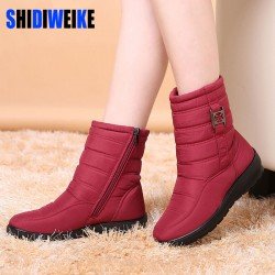 SHIDIWEI Snow Boots 2017 Brand Women Winter Boots Mother Shoes Antiskid Waterproof Flexible Women Fashion Casual Boots Plus Size