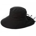 SIGGI Womens Summer Flap Cover Cap Cotton UPF 50+ Sun Shade Hat With Neck Cord