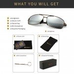 SUNGAIT Ultra Lightweight Rectangular Polarized Sunglasses 100% UV protection SUNGAIT Ultra Lightweight Rectangular Polarized Sunglasses 100% UV protection