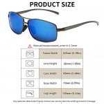SUNGAIT Ultra Lightweight Rectangular Polarized Sunglasses 100% UV protection SUNGAIT Ultra Lightweight Rectangular Polarized Sunglasses 100% UV protection