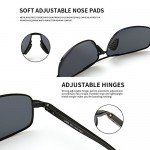 SUNGAIT Ultra Lightweight Rectangular Polarized Sunglasses 100% UV protection SUNGAIT Ultra Lightweight Rectangular Polarized Sunglasses 100% UV protection