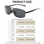 SUNGAIT Ultra Lightweight Rectangular Polarized Sunglasses 100% UV protection SUNGAIT Ultra Lightweight Rectangular Polarized Sunglasses 100% UV protection