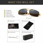 SUNGAIT Ultra Lightweight Rectangular Polarized Sunglasses 100% UV protection SUNGAIT Ultra Lightweight Rectangular Polarized Sunglasses 100% UV protection