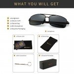 SUNGAIT Ultra Lightweight Rectangular Polarized Sunglasses 100% UV protection SUNGAIT Ultra Lightweight Rectangular Polarized Sunglasses 100% UV protection