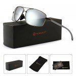 SUNGAIT Ultra Lightweight Rectangular Polarized Sunglasses 100% UV protection SUNGAIT Ultra Lightweight Rectangular Polarized Sunglasses 100% UV protection