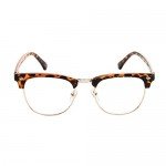 Shiratori New Vintage Classic Half Frame Semi-Rimless Wayfarer Clear Lens Glasses …