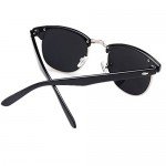 Shiratori New Vintage Classic Half Frame Semi-Rimless Wayfarer Clear Lens Glasses …