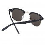 Shiratori New Vintage Classic Half Frame Semi-Rimless Wayfarer Clear Lens Glasses …