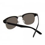 Shiratori New Vintage Classic Half Frame Semi-Rimless Wayfarer Clear Lens Glasses …