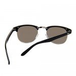 Shiratori New Vintage Classic Half Frame Semi-Rimless Wayfarer Clear Lens Glasses …