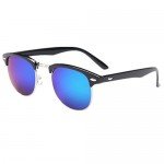 Shiratori New Vintage Classic Half Frame Semi-Rimless Wayfarer Clear Lens Glasses …