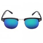 Shiratori New Vintage Classic Half Frame Semi-Rimless Wayfarer Clear Lens Glasses …